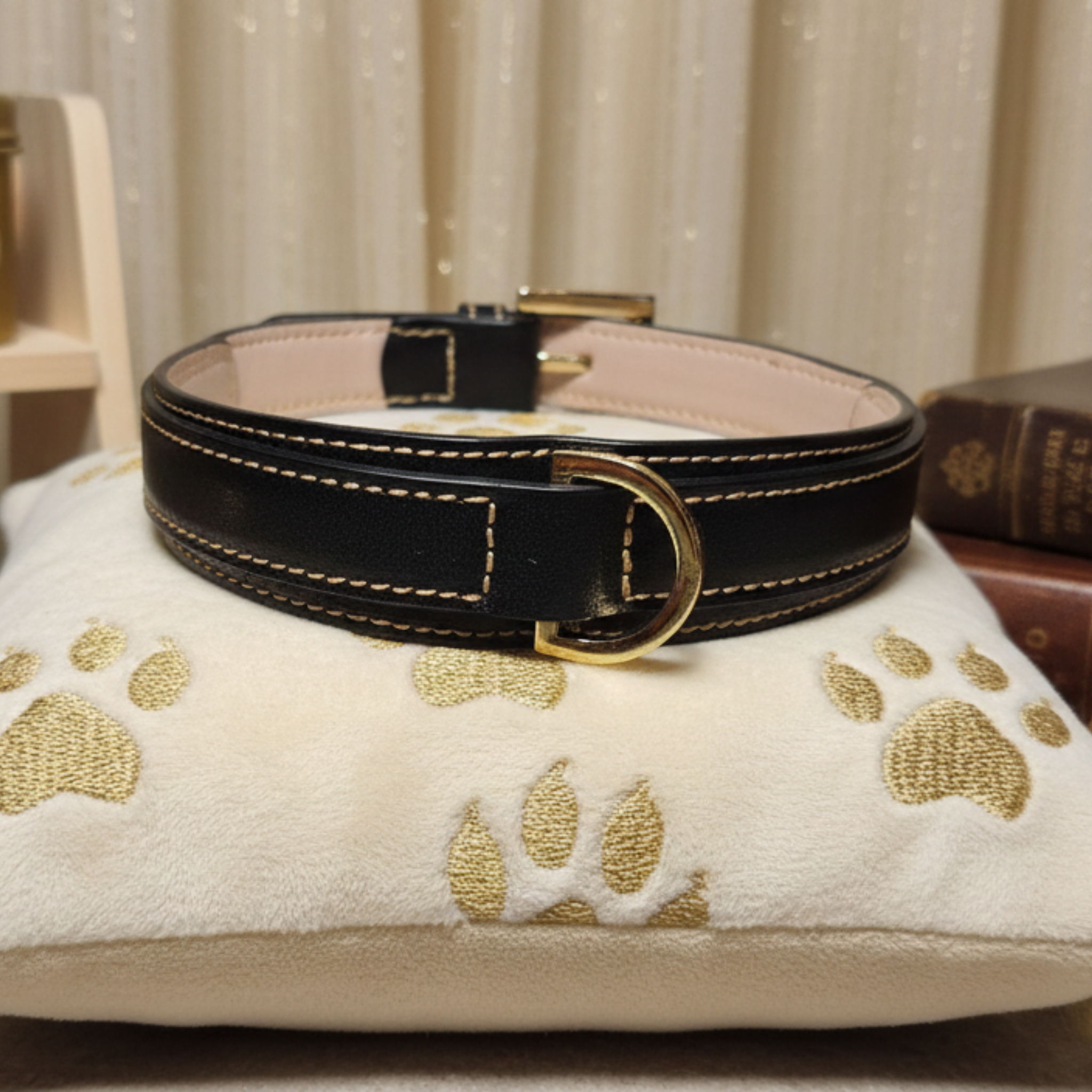 Collare Artigianale in Pelle per Cani Piccola Taglia